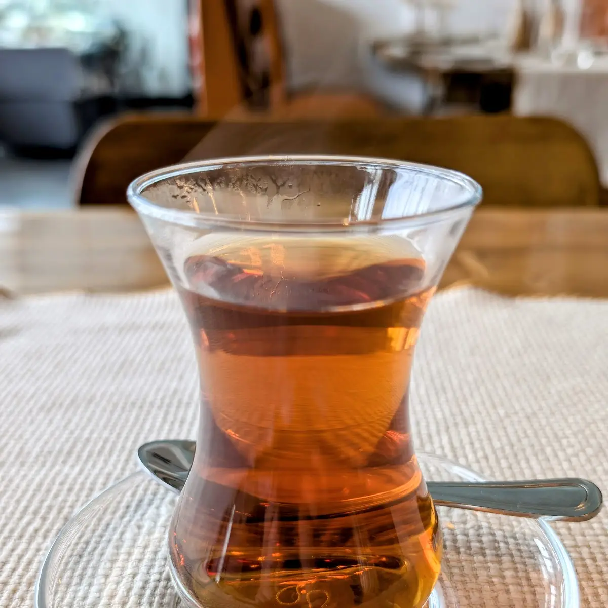 Traditional Turkish Tea in Glass