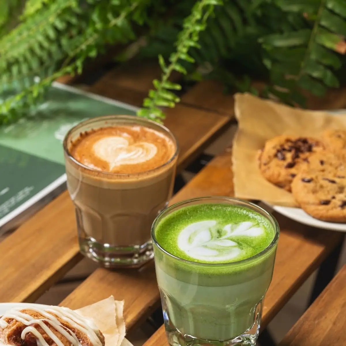 Banana Bread Iced Matcha