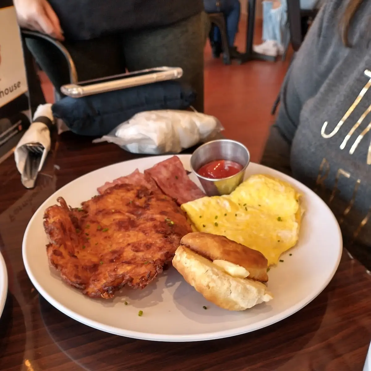 Eggs and Bacon Hash Browns