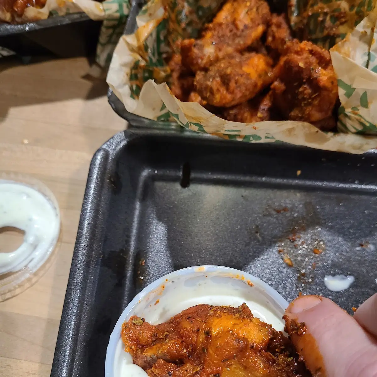 Cajun Wings with Ranch Dressing