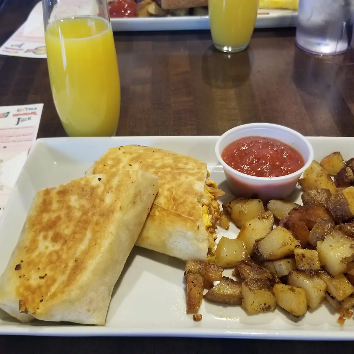 Breakfast Burrito with Home Fries