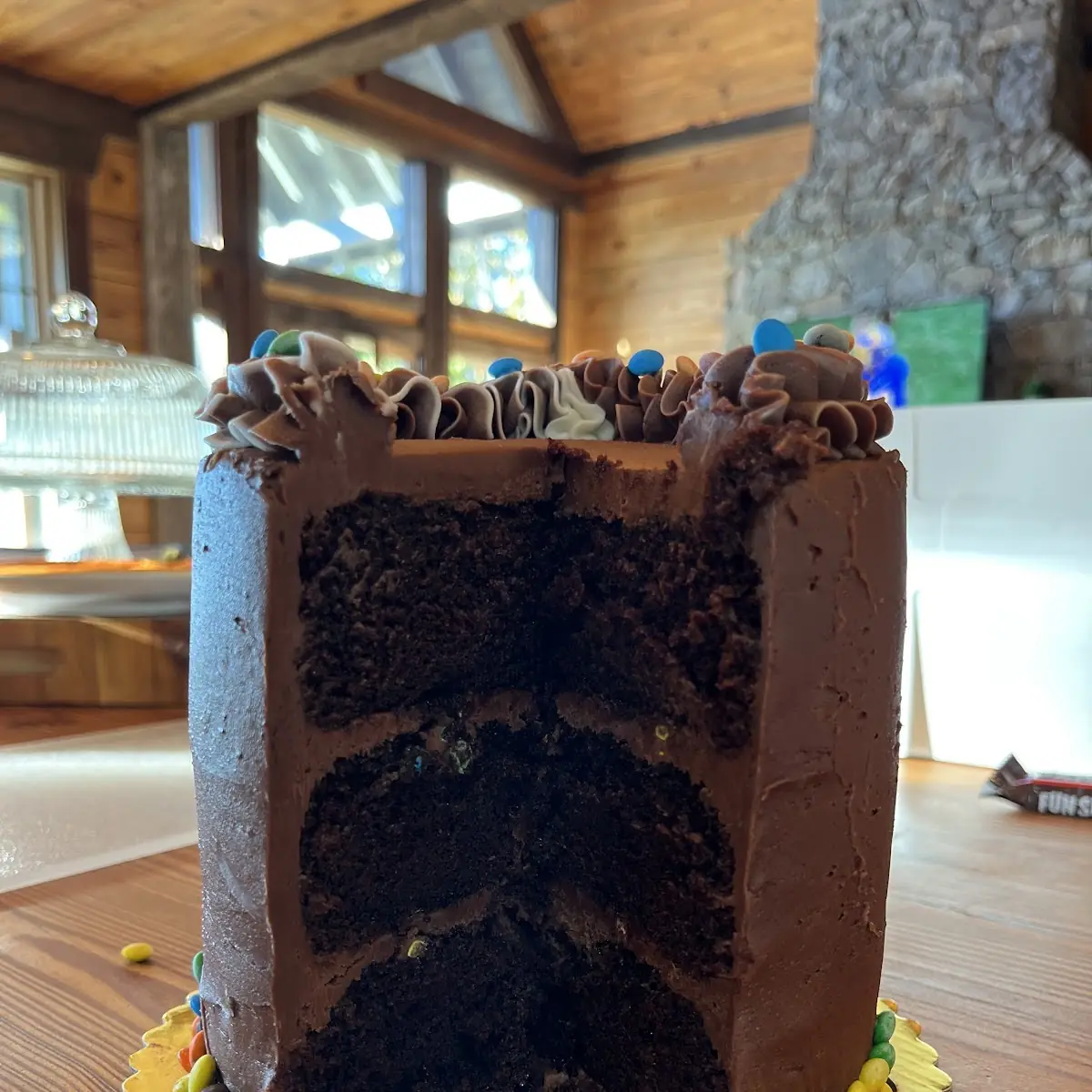 Flour Less Chocolate Cake Slice