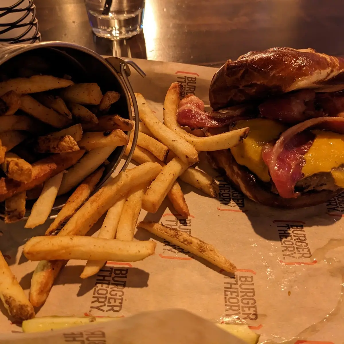 Bacon Cheeseburger and Fries