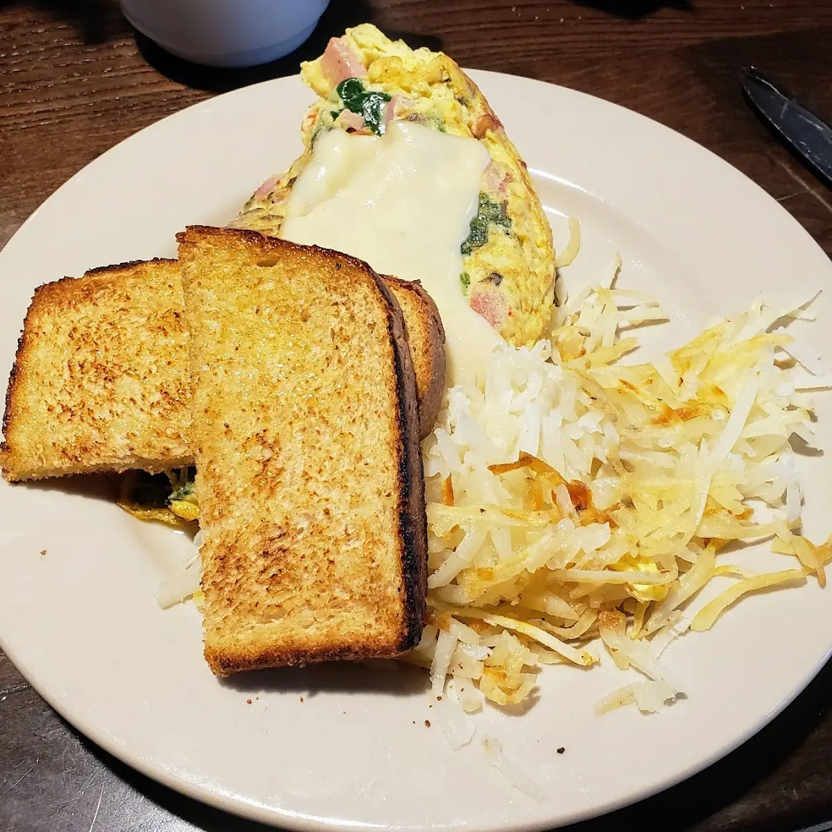 Ham and Veggie Omelet
