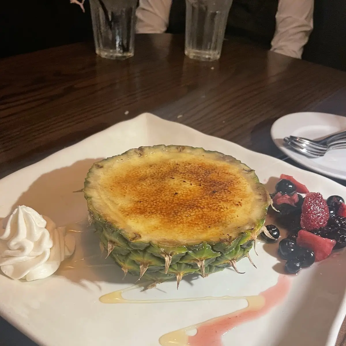 Fresh Pineapple Creme Brulee