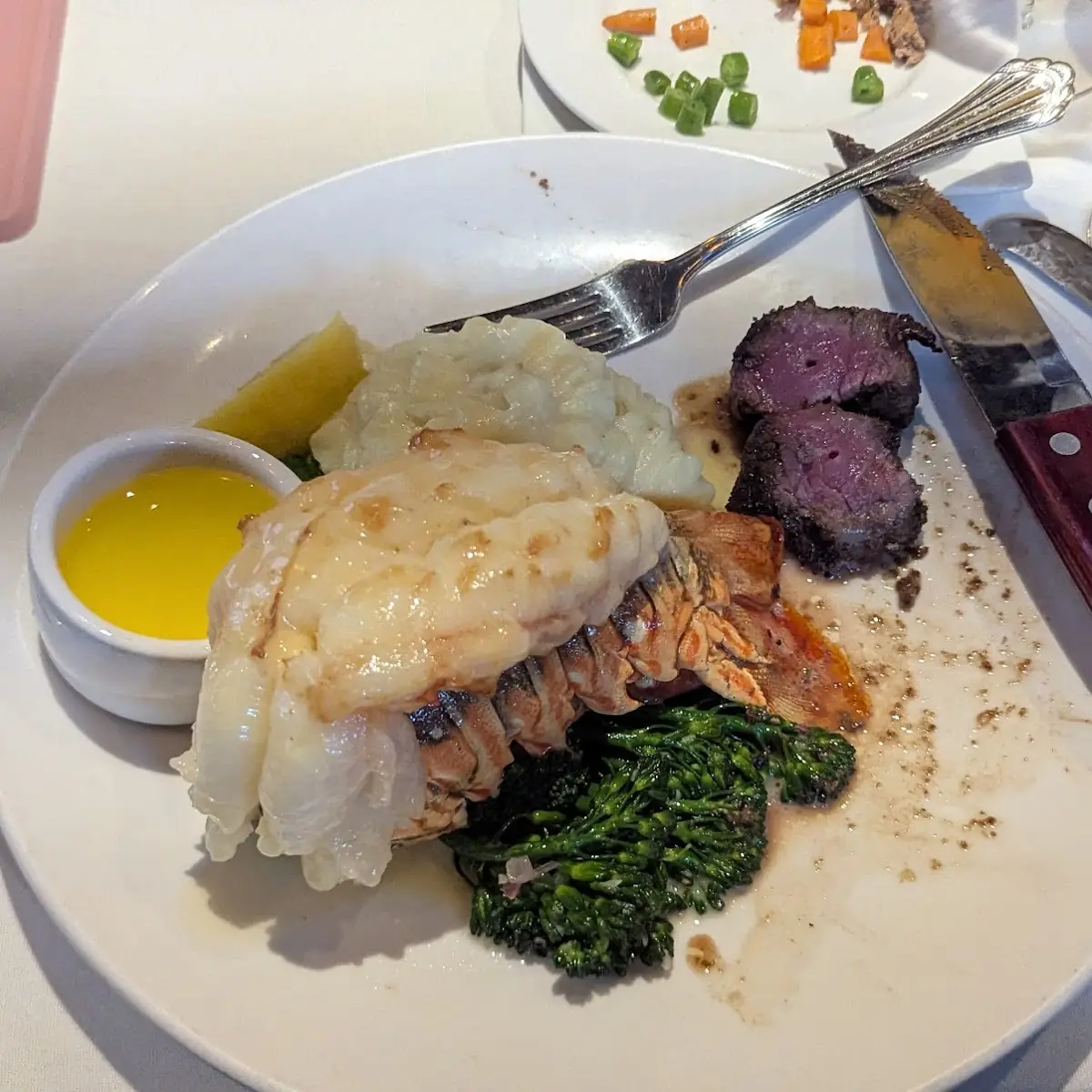 Lobster Tail and Sirloin Steak