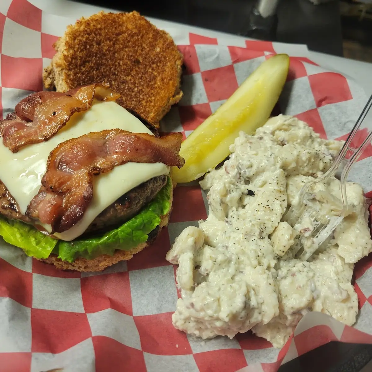 Grill Cheese Bacon Burger