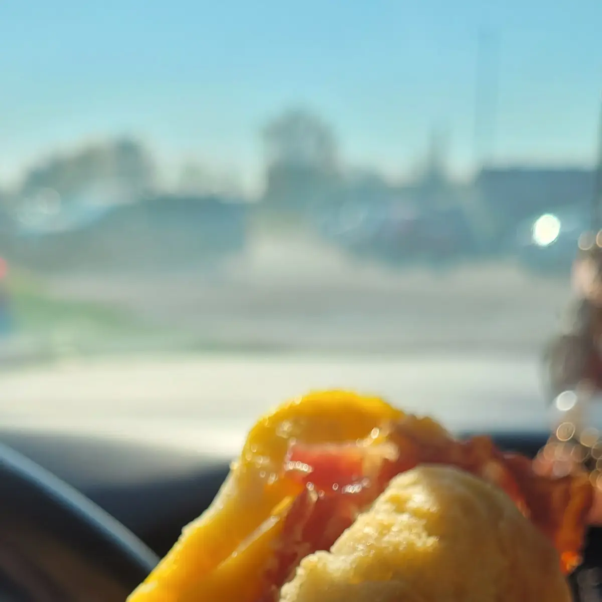 Cheese and Bacon Breakfast Sandwich