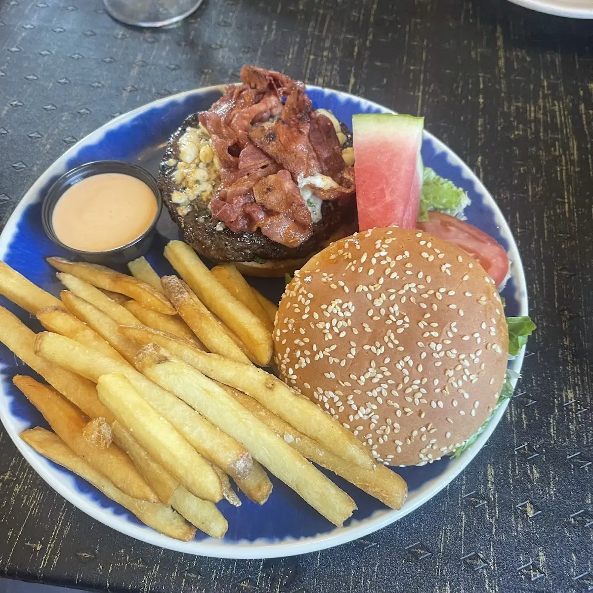Bacon and Blue Cheese Burger
