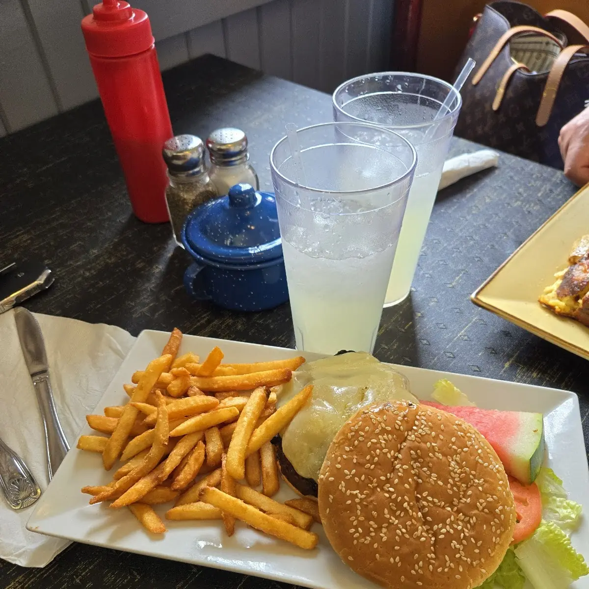French Mushroom Swiss Burger