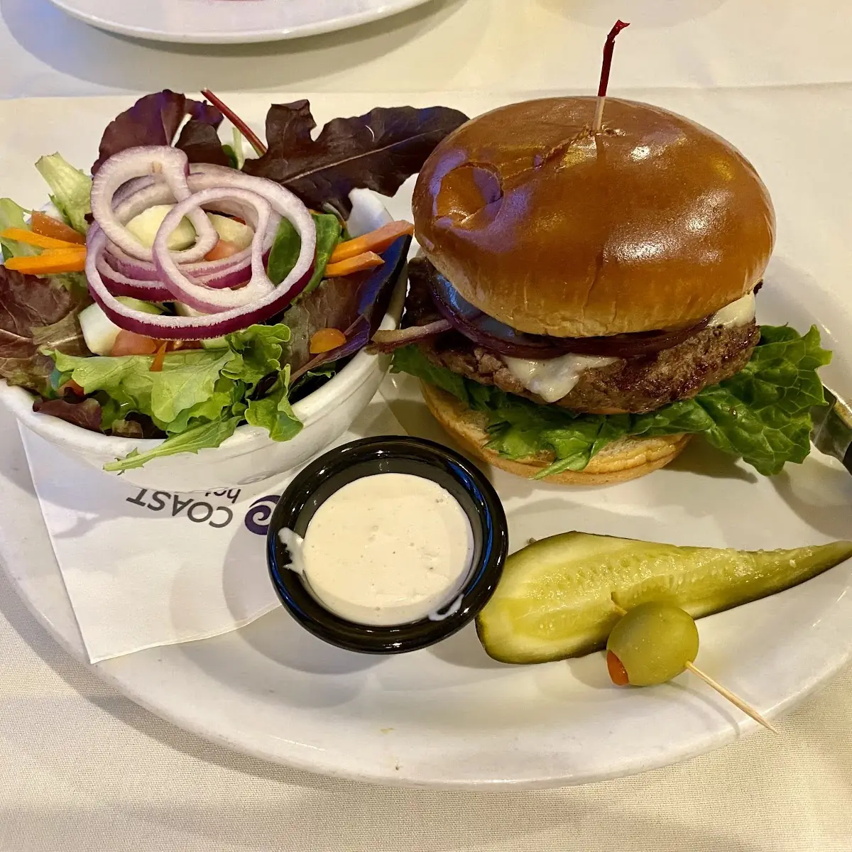 Mushroom Burger Dinner