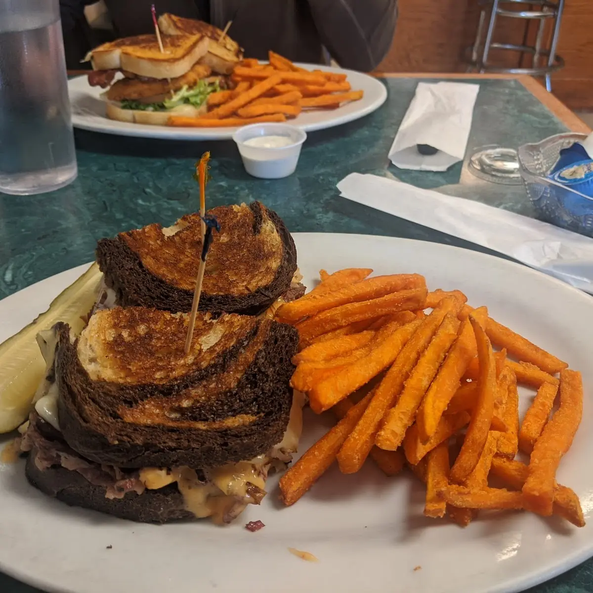 Rubin with Sweet Potato Fries