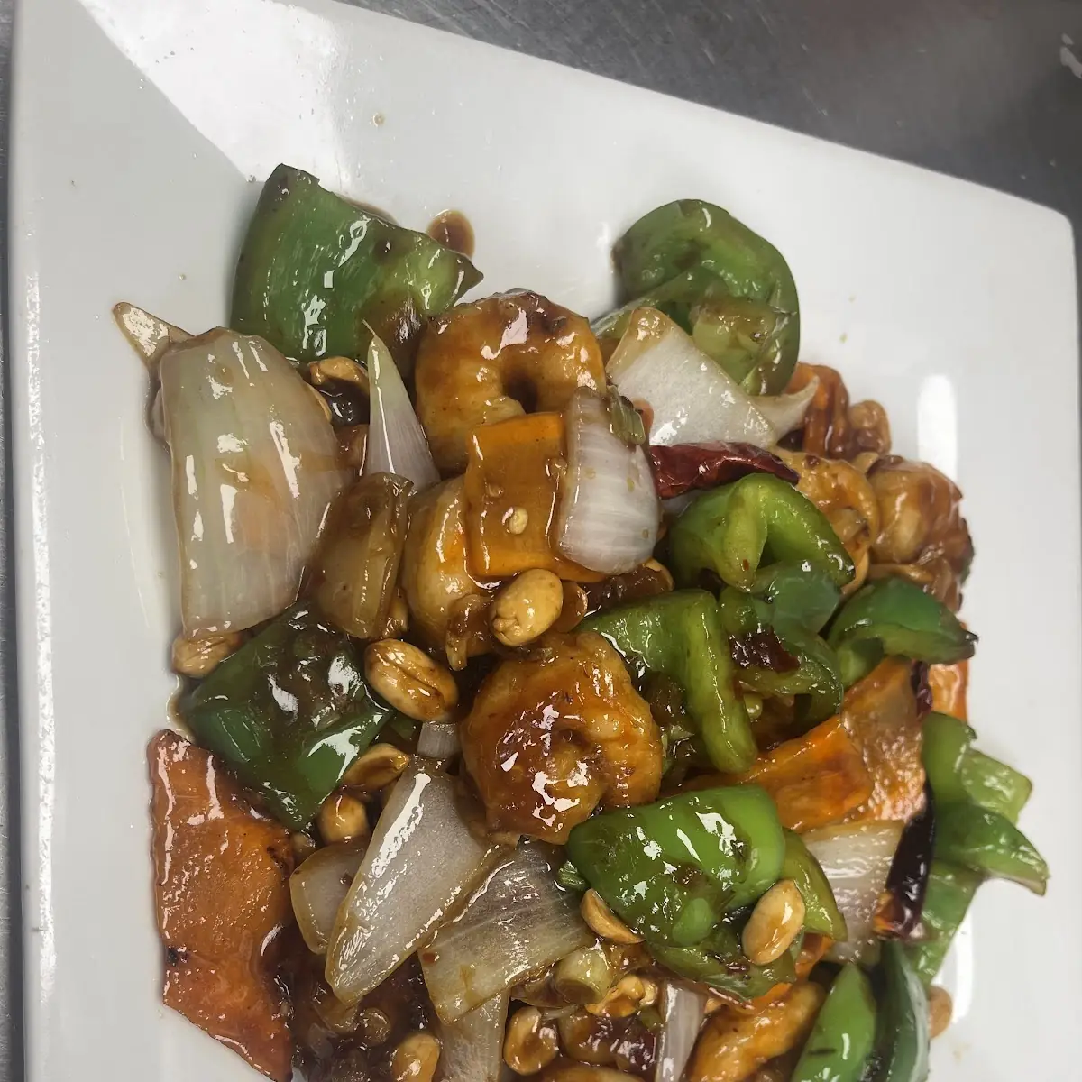 Triple Delight in Garlic Sauce