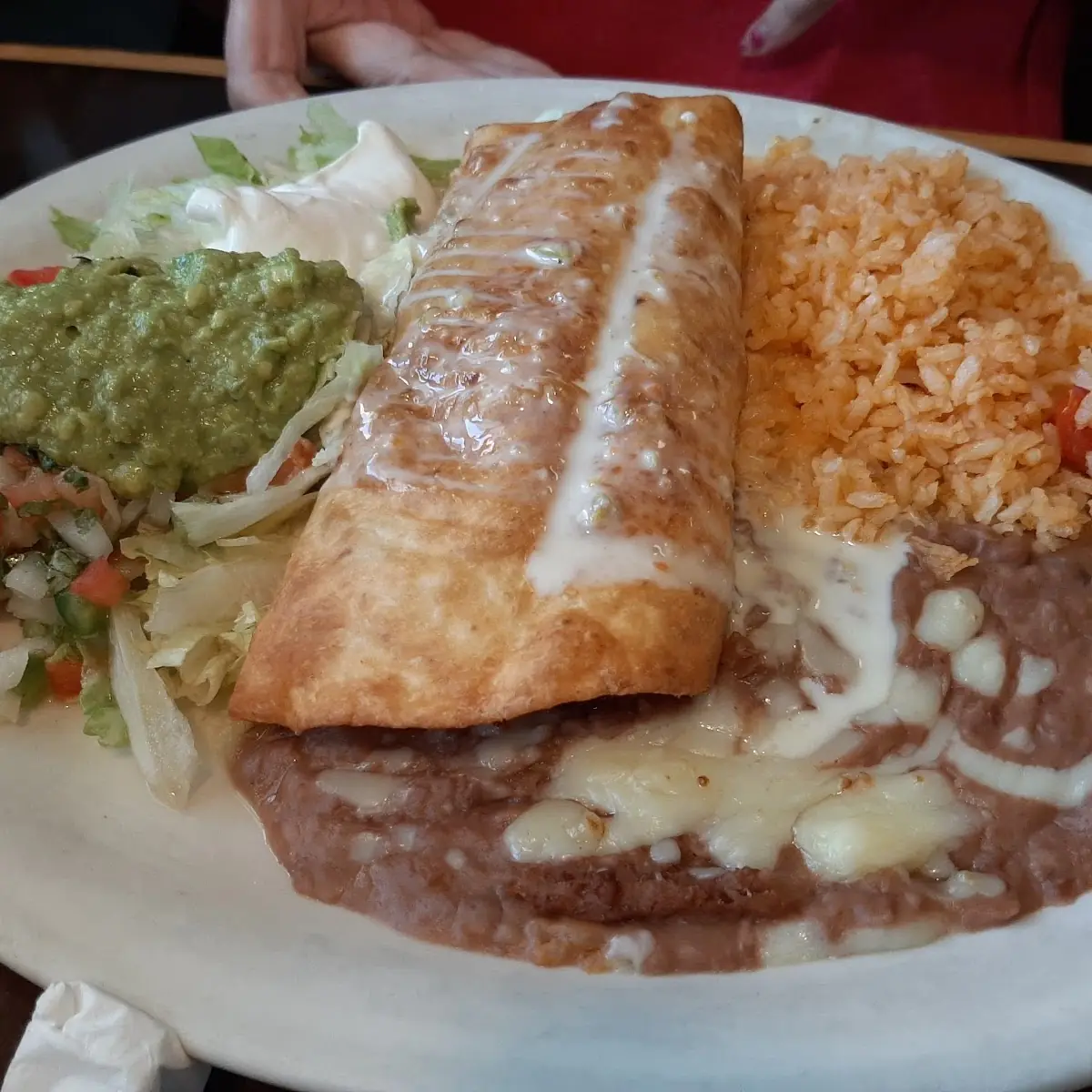 Cheese Quesadilla Rice & Beans