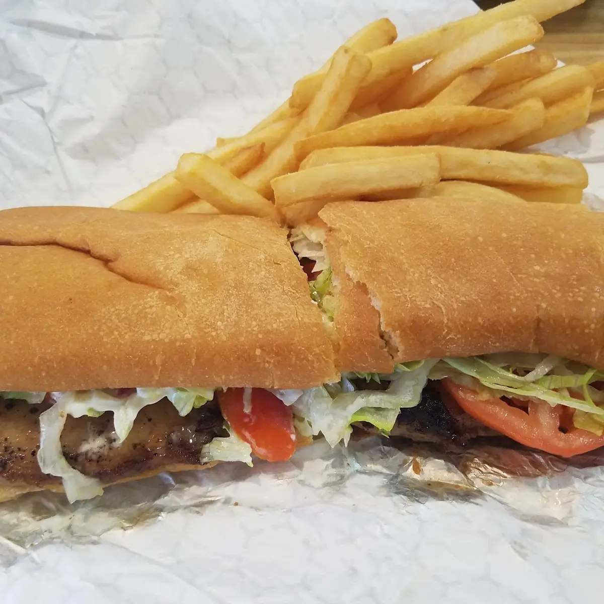 Grilled Chicken PO Boy