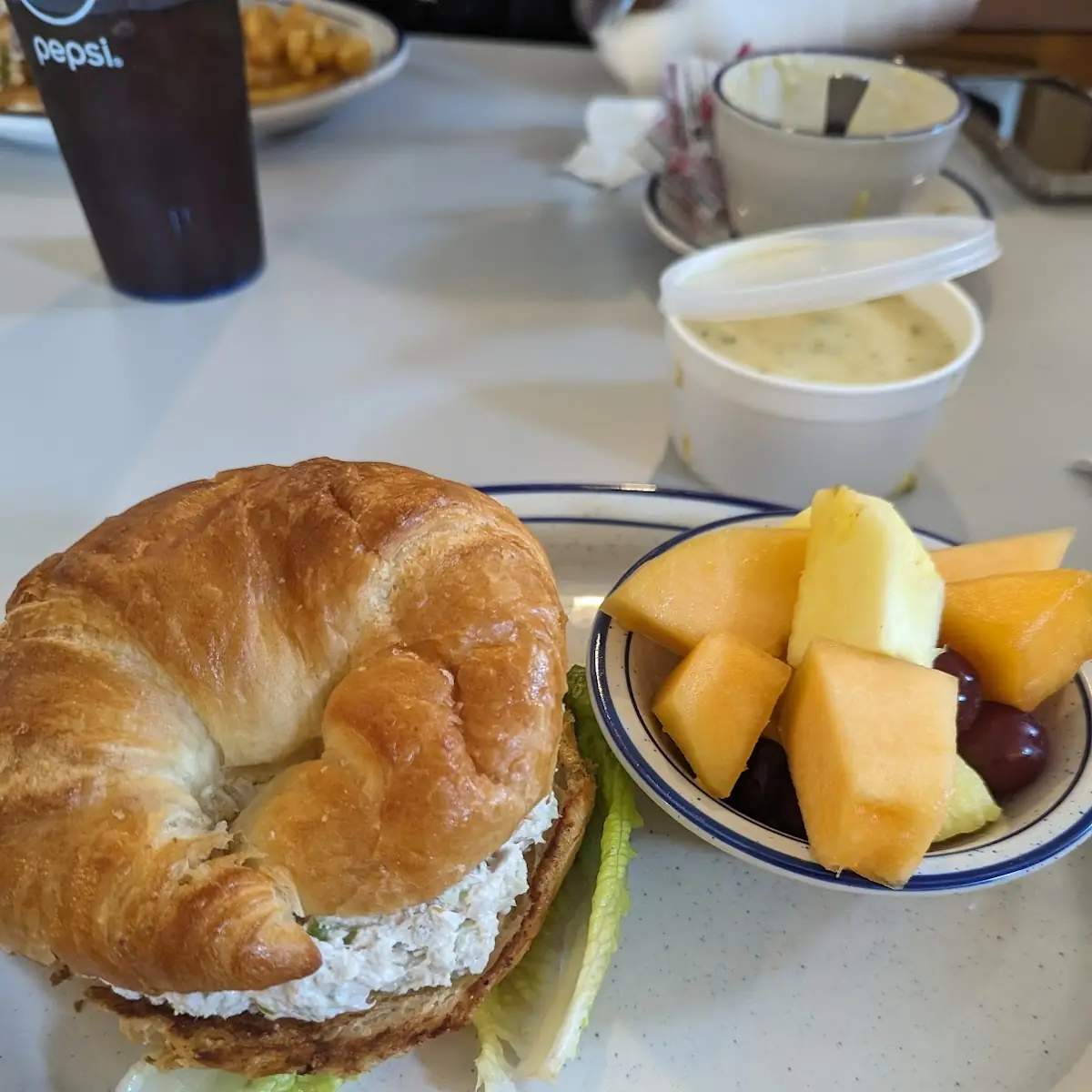 Chicken Salad on a Croissant
