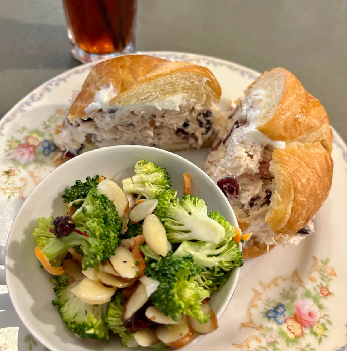 Chicken Salad Sandwich & Broccoli Salad