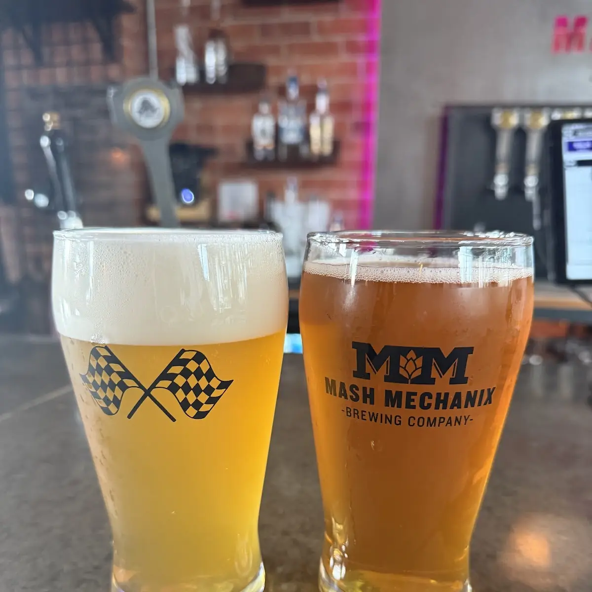 Two Glasses of Craft Beer