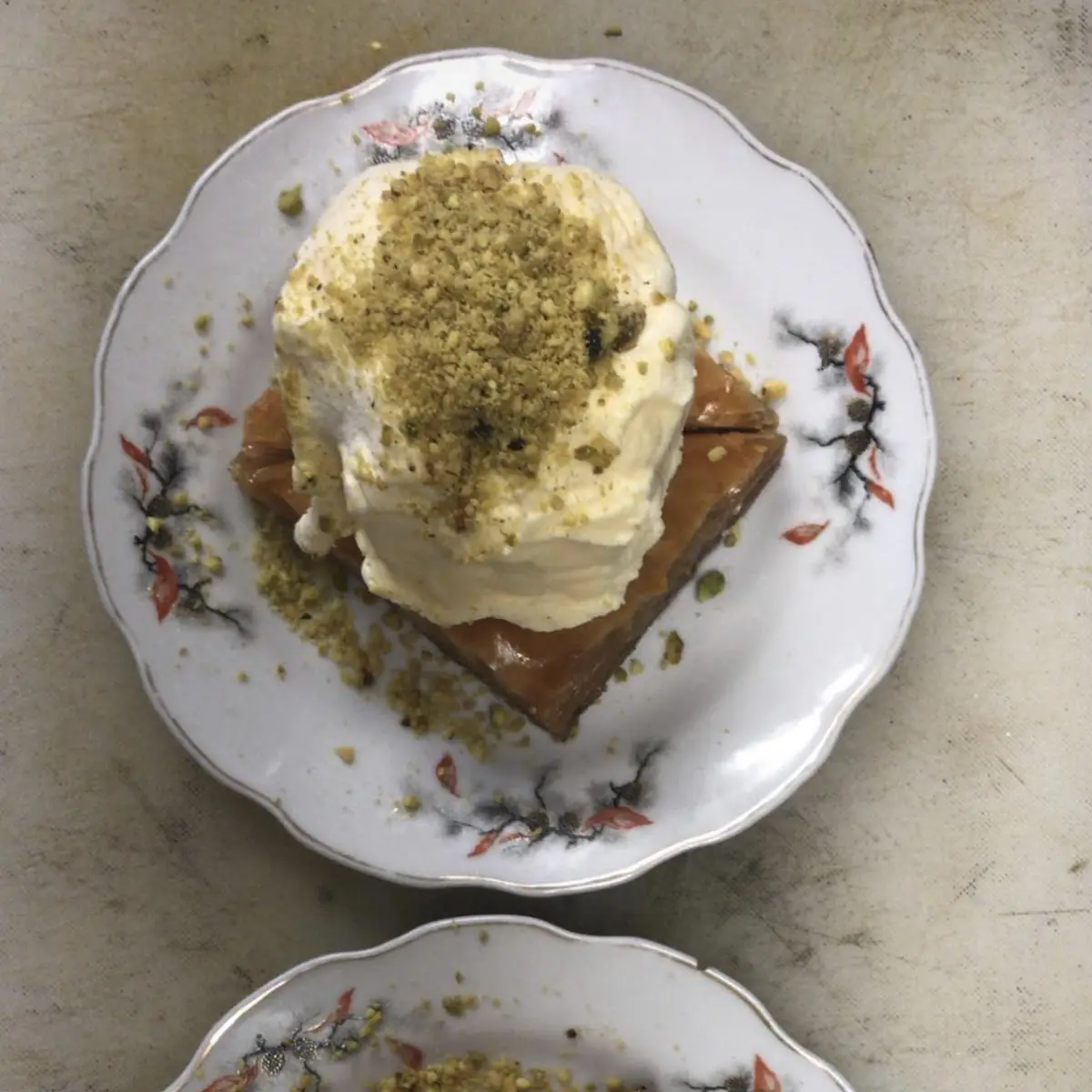Baklava & Vanilla Ice Cream