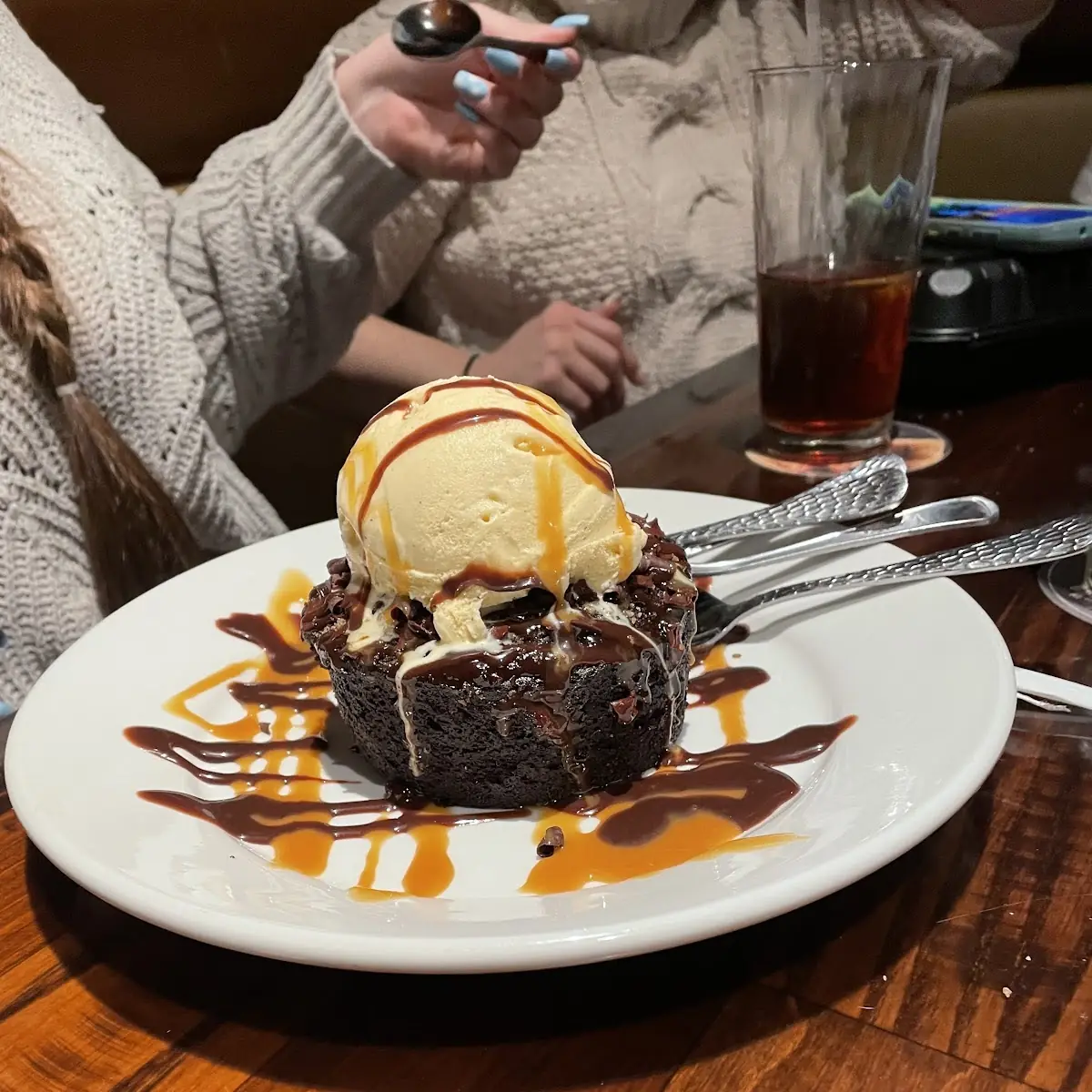 Chocolate Fudge Cake with Ice Cream