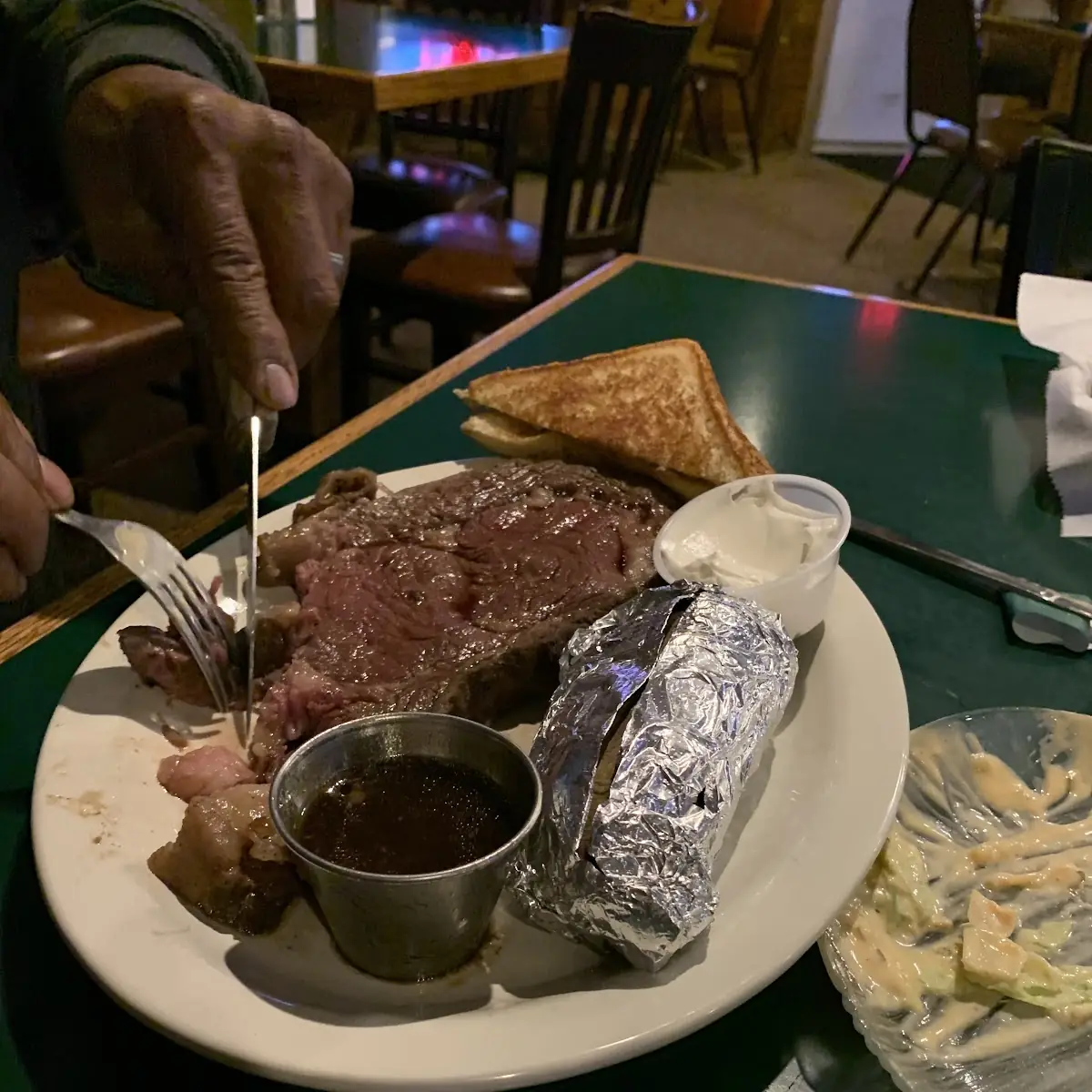 Prime Rib and Baked Potato