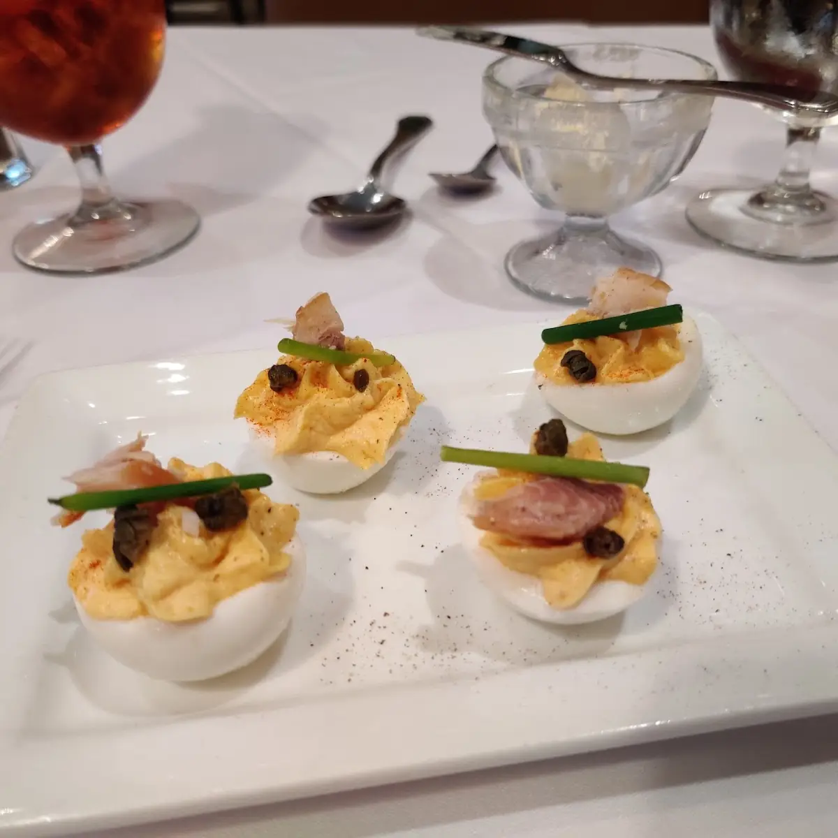 Smoked Salmon Dudleyed Eggs