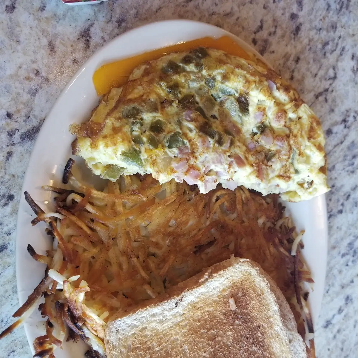 Denver Omlette and Hashbrowns