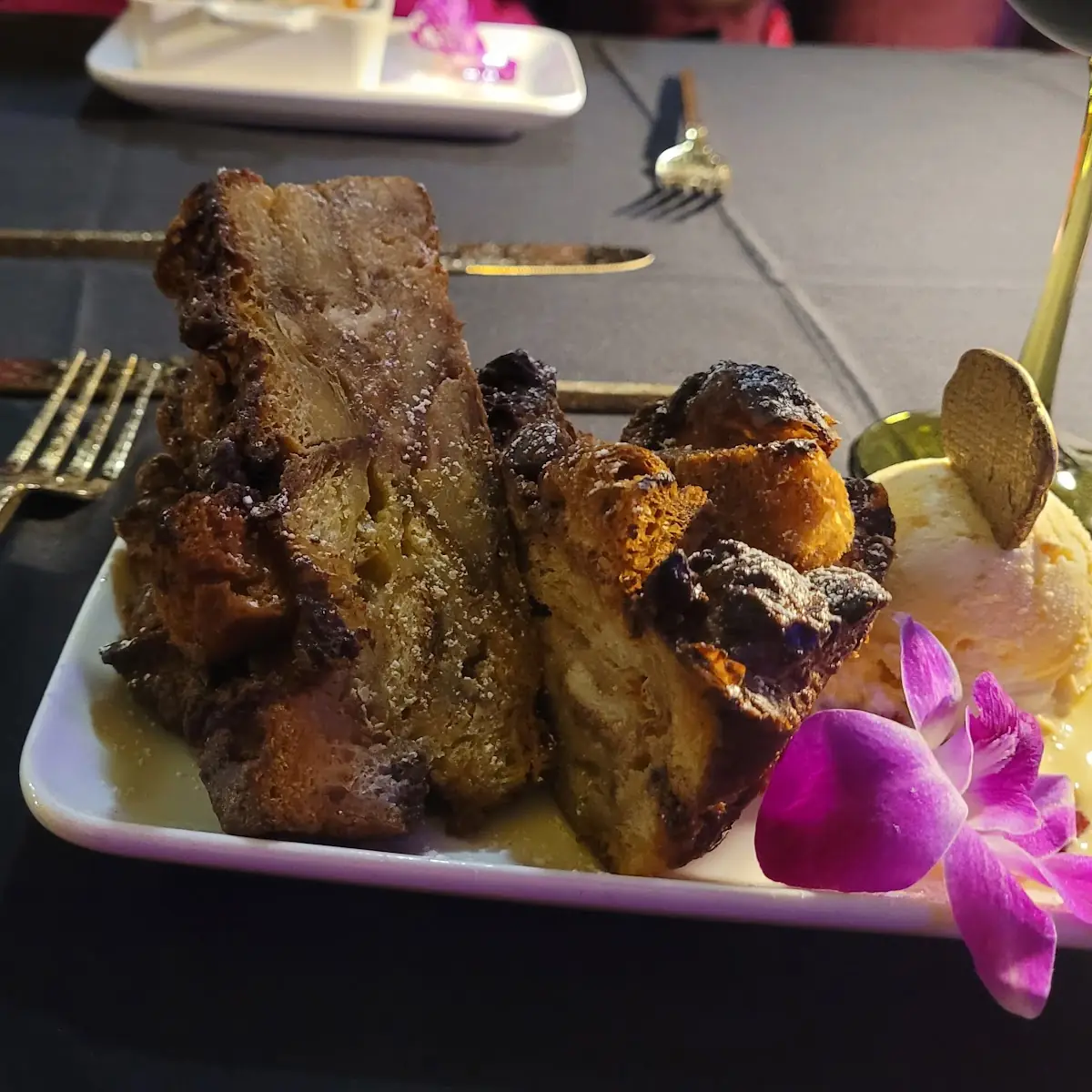 Pina Colada Banana Bread Pudding