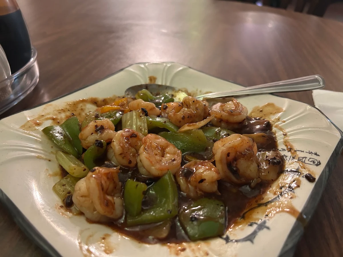 Prawns or Squid in Black Bean Sauce