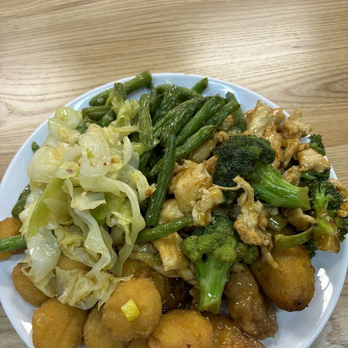 Cabbage Sweet Corn Nuggets Chicken Teriyaki