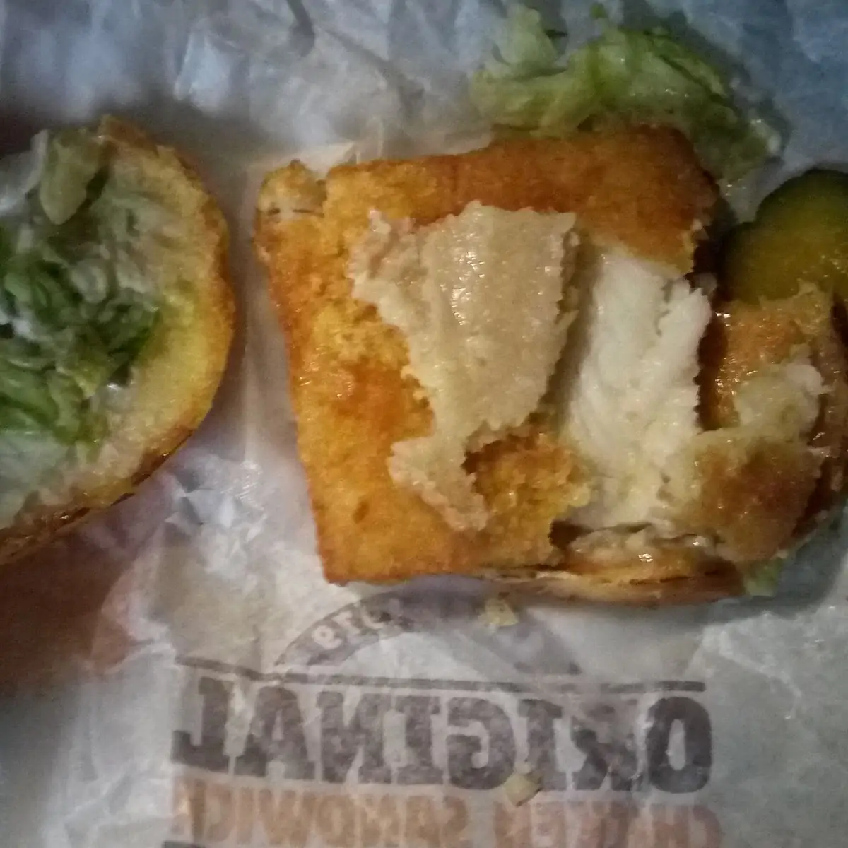 Fish Sandwich I Ordered the Chicken