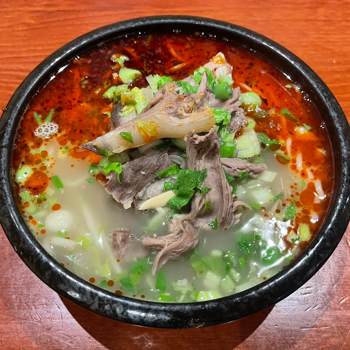 Lamb Meat Ramen Noodle Soup