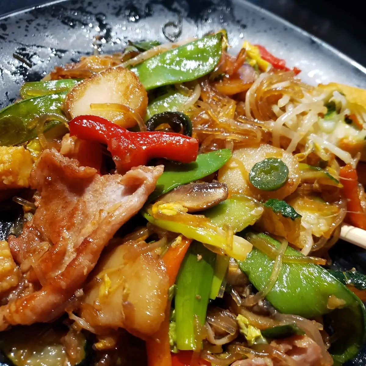 Pork Glass Noodles Veggies