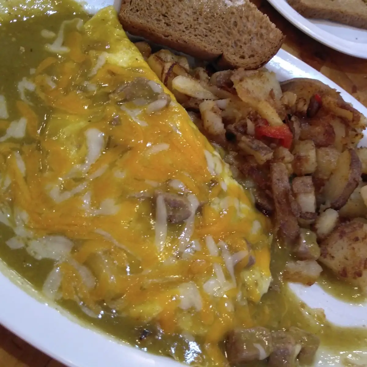 Chile Verde Omelette