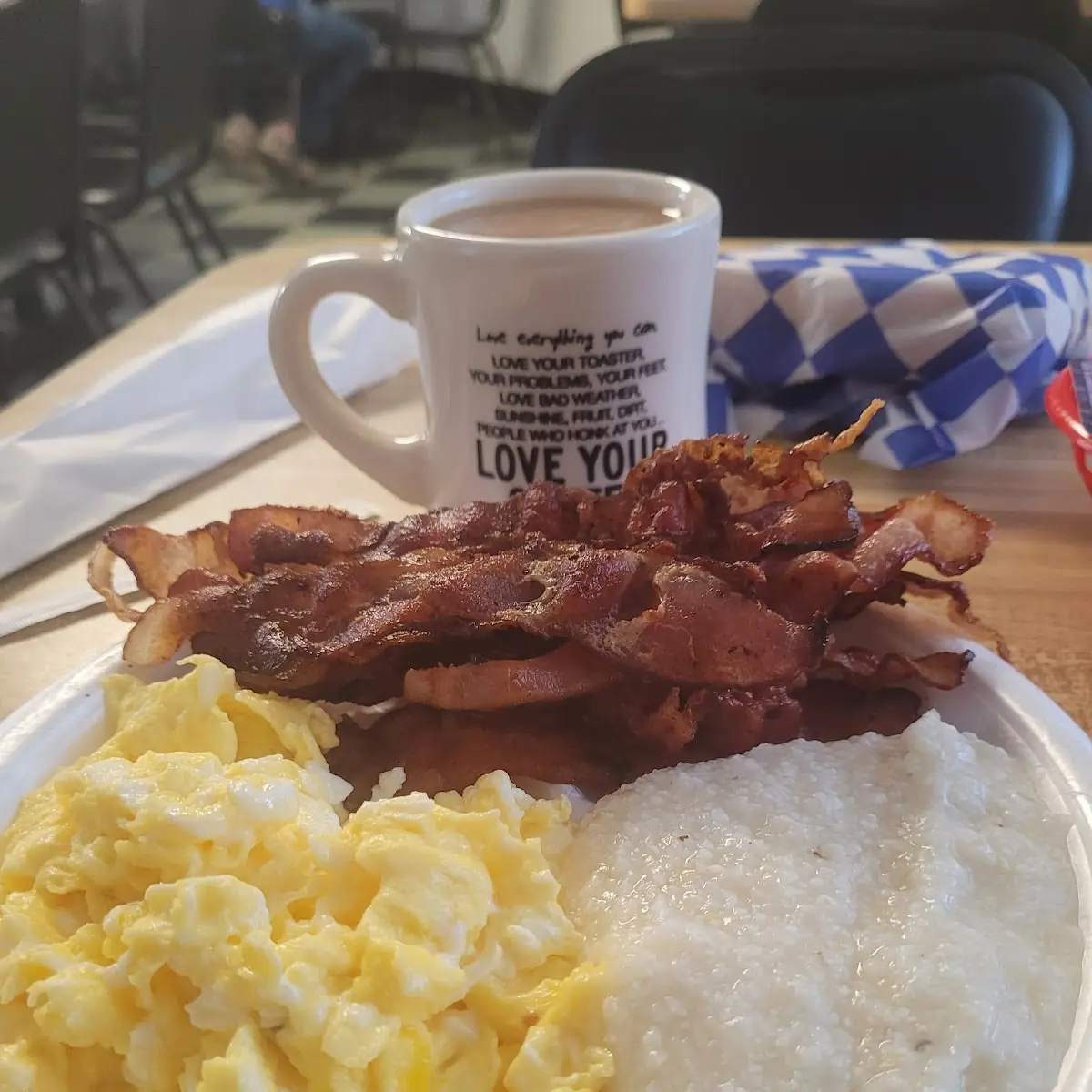 Bacon Eggs and Grits