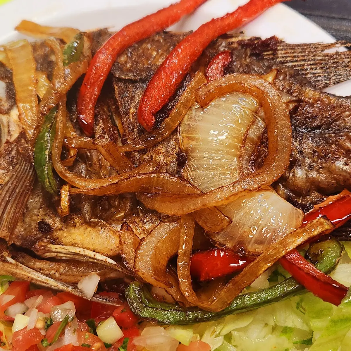 Mojarra Frita Whole Fried Tilapia Fish