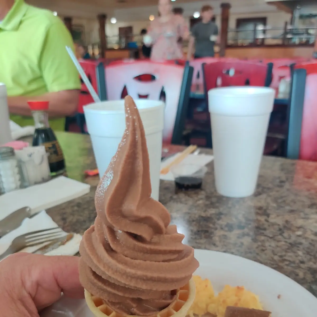 Soft Serve Choco Cone