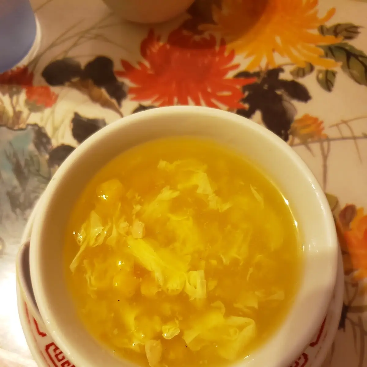 Egg Drop Soup with Corn