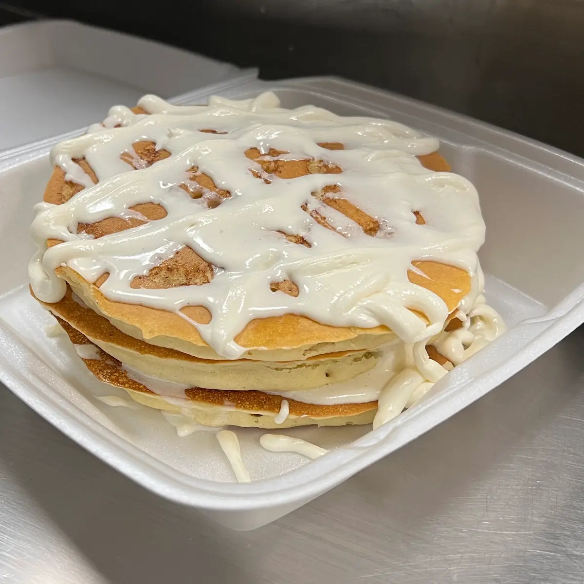 Cinnamon Roll Pancakes