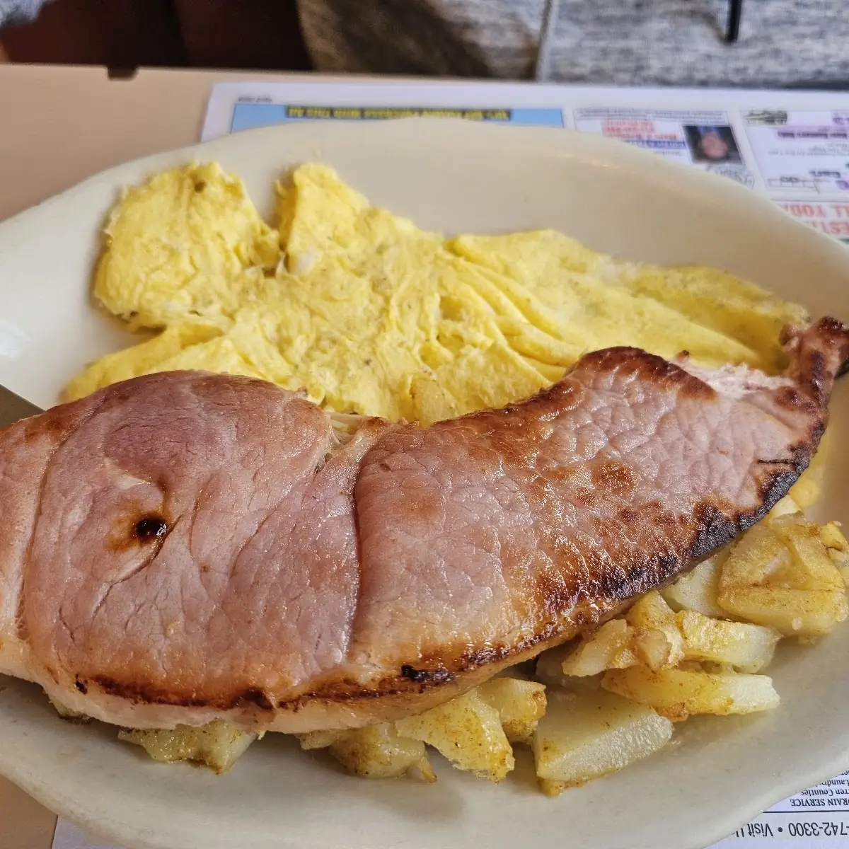 Ham & Steak Egg