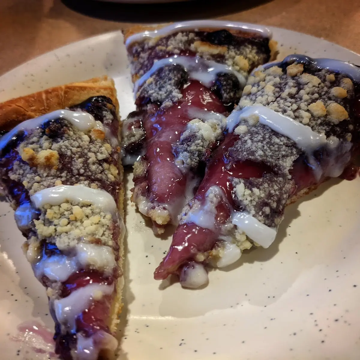 Blueberry Dessert Pizza