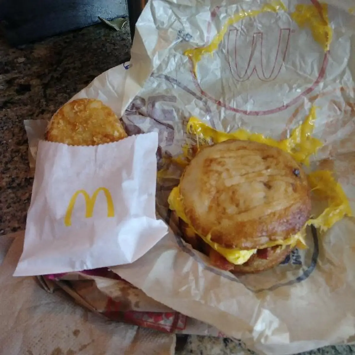 Bacon and Hash Brown