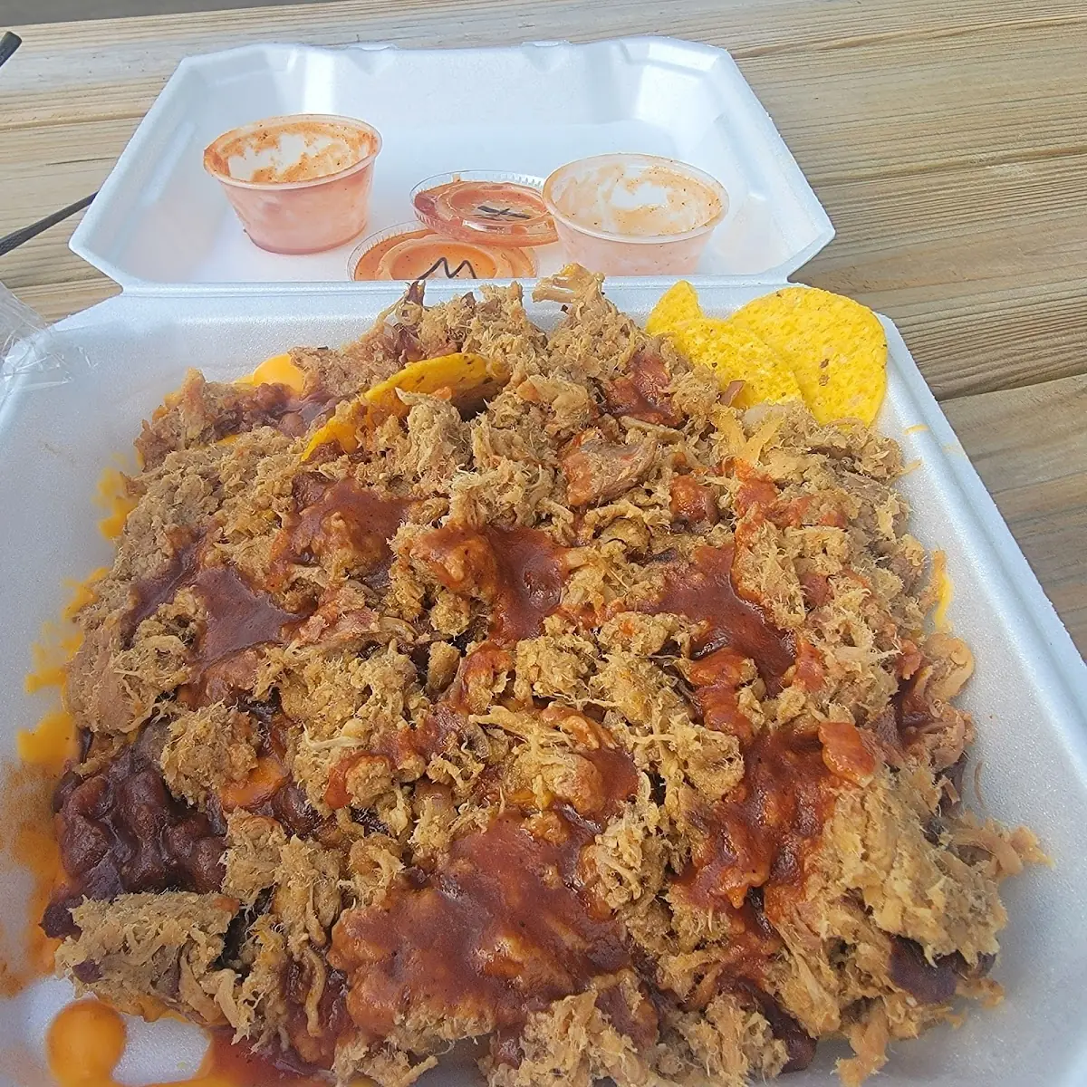 Nachos with BBQ
