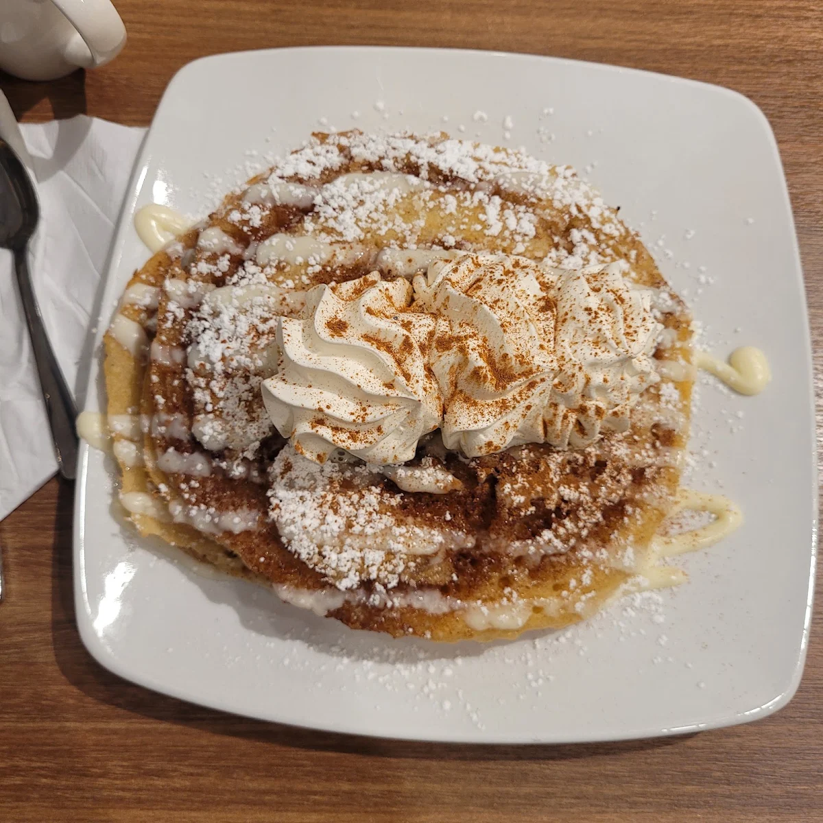 Cinnamon Bun Pancakes