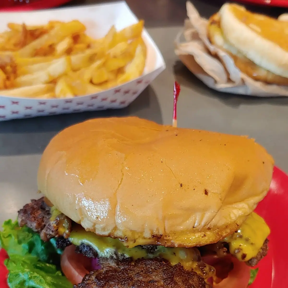 Double Bacon Cheeseburger with Thunder Fries