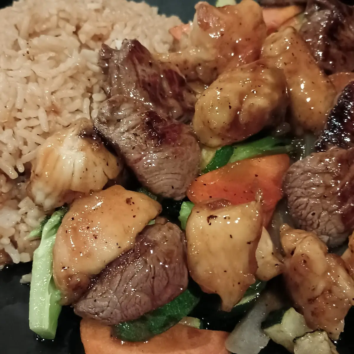 Hibachi Chicken Steak Dinner