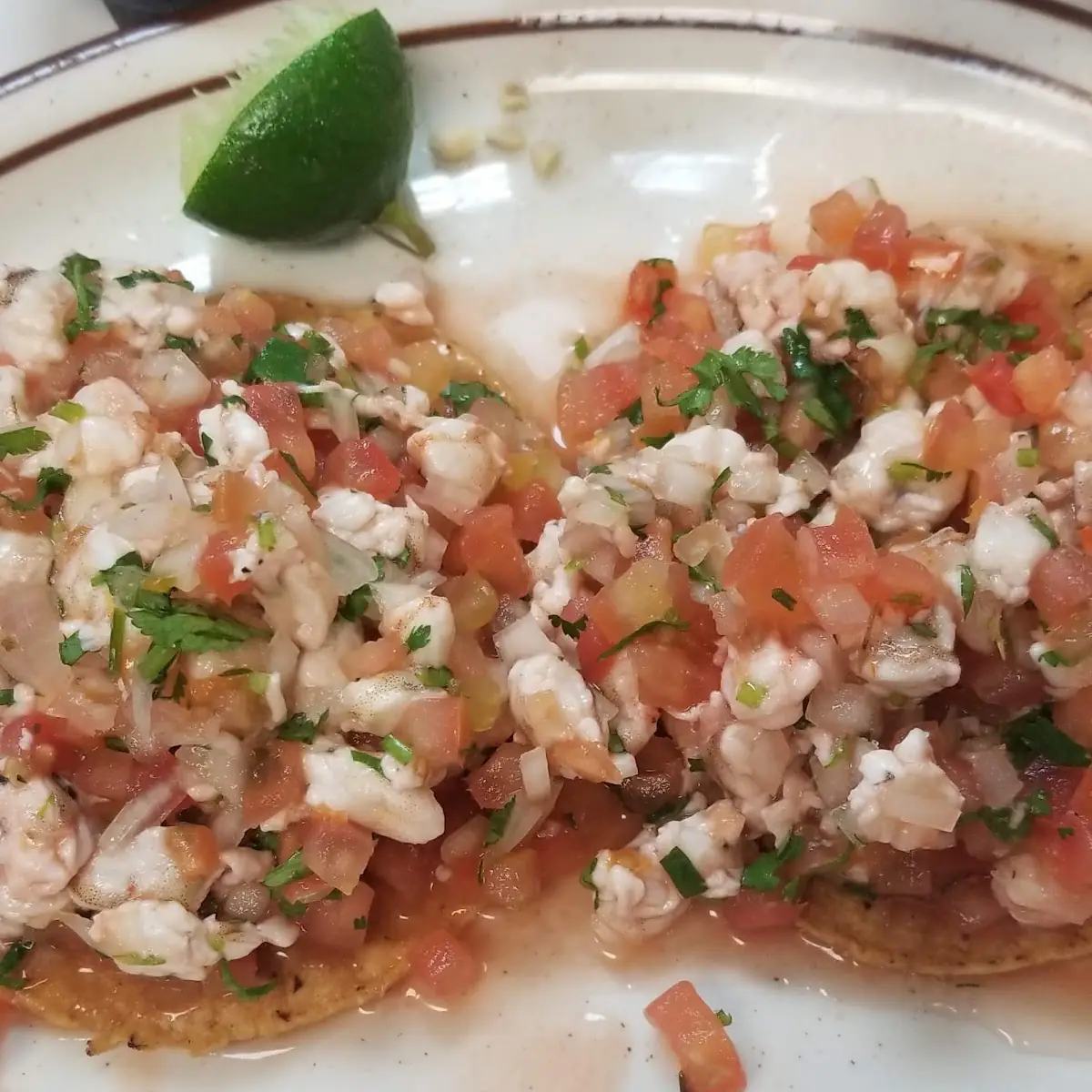 Shrimp Ceviche Tostada