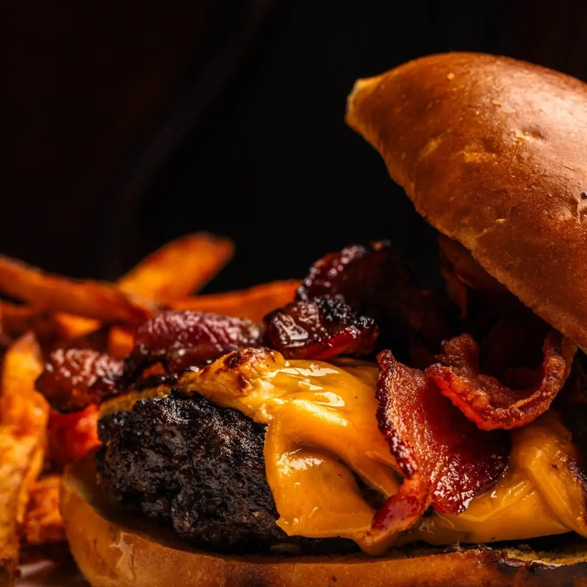 French Onion Bacon Burger