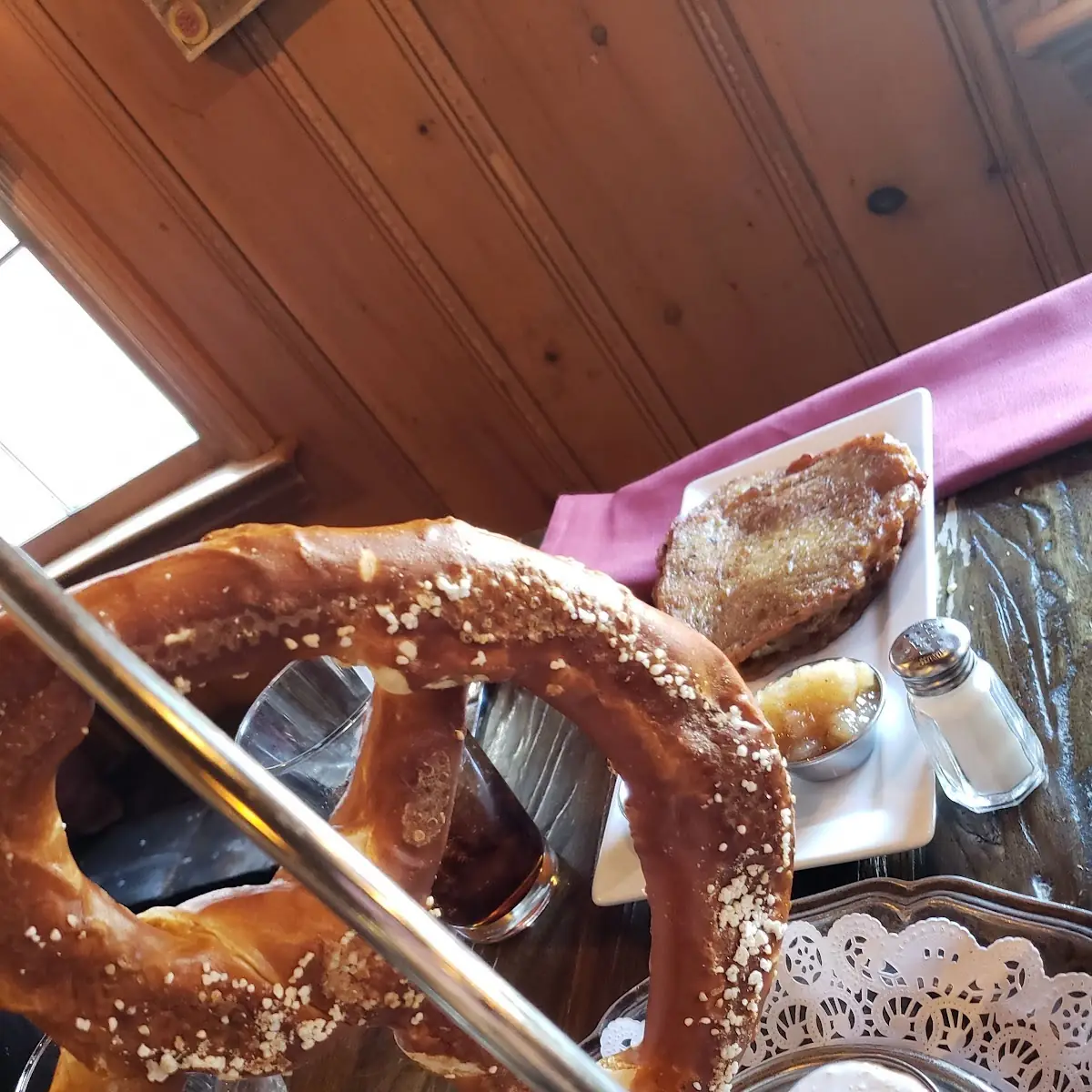 German Pretzel with Mustard Dipping