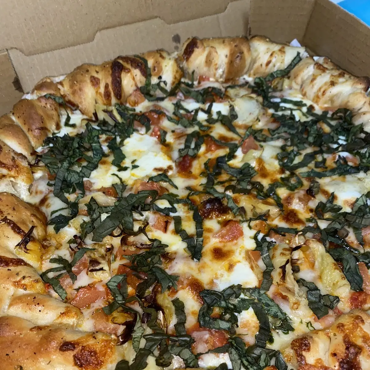 Margherita with Stuffed Crust